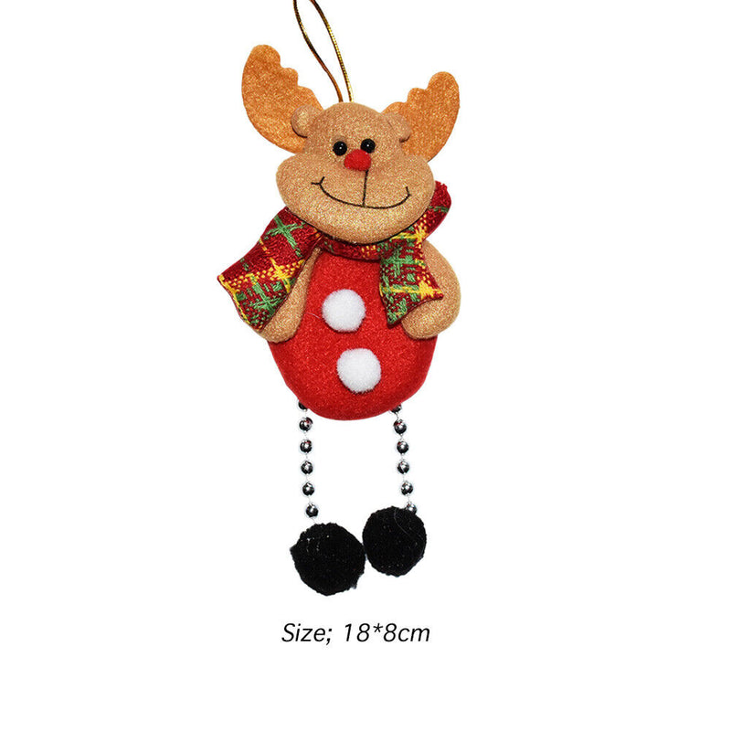Christmas Tree Santa Pendant Hanging Classic Elk Deer Festive Home Decoration