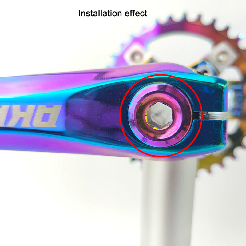 Colorful Aluminum Alloy Road Bicycle Crankset Chainwheel Cap Cycling Access