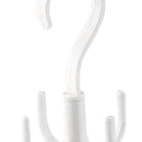 360 Rotation Four Claws Hook Wardrobe Towel Clothes Hanger Racks (White) Newly