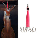 Squid Jig Fishing Lure Hook Octopus Artificial Hard Bait (Luminous Pink 8 Claw)