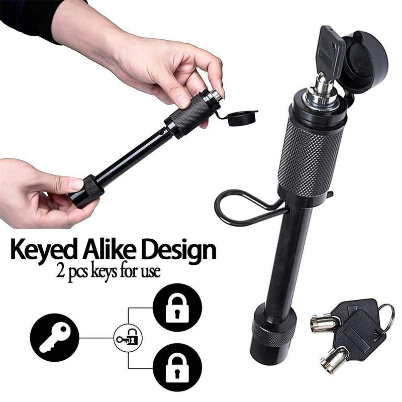 Extra Long Towing Hitch Lock Receiver Heavy Duty Tow Trailer Hitch Lock Pin
