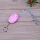Egg Shaped Panic Rape Attack Safety Security Personal Alarm Keyring (Pink)