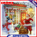 5D Full Round Drill Drawing Picture Santa Diamond Painting Living Room Ornament