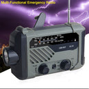 Outdoor Receiver Music Player Hand Crank Radio Solar FM Radio LED Flashlight