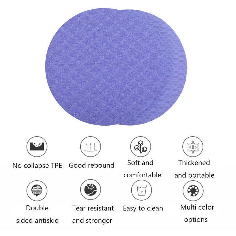 2pcs Anti Brief Yoga Mat Cushion Fitness Knee Pads for Wrist Hips Hands Elbows