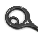 150kg Descender Climbing 9-Ring Downhill Rappelling Equipment (Black) Newly