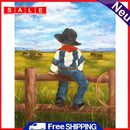 5D Diamond Painting DIY Cowboy Kid Full Round Drill Rhinestone Kit