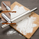 Non Stick Cookie Baking & Pastry Tool Stainless Steel Dough Roller Rolling Pin
