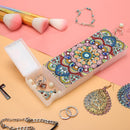 DIY Mandala Special Shaped Diamond Painting 2 Grids Students Pencil Box Newly