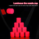 4pcs Tire Valve Caps Illuminated Tire Valve Cover Luminous Tire Cap for Bicyc