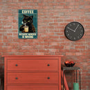 Retro Black Cat Metal Tin Sign for Bar Pub Club Plate Iron Painting Cafe Poster