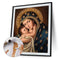 Hand Painted on Canvas DIY Virgin Child Oil Paint By Numbers Drawing Kit Craft