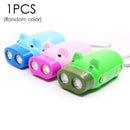 Cute Led Emergency Light Piggy Flashlight Manual Flashlight Hand-pressed