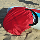 42 Inch Folding Kayak Wind Paddle Sailing Popup Sail w/Clear Window(Red)