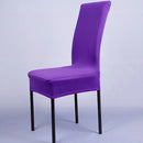 Pure Elastic Chair Covering,Hotel And Office Conjoined Covering Purple