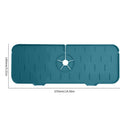 Kitchen Silicone Faucet Absorbent Mat Microfiber Sink Protector (A Green) Newly