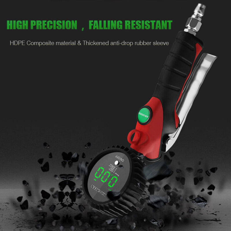 LED Digital Display Car Tire Air Pressure Inflator Gauge Vehicle Tester Tools