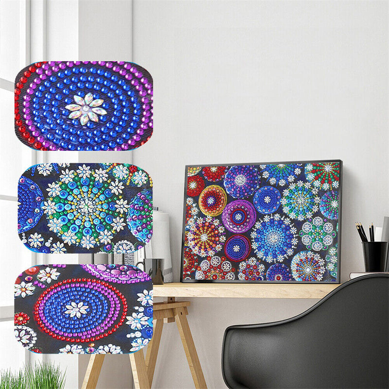 5D Special Shaped Diamond Painting Mandala Flower DIY Embroidery Kit Crystal Art