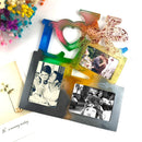 Photo Frame Mold - 2 Pieces DIY Making Photo Frame Kit - Love Heart (Blue) Newly