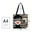 Scarf girl Printed Shoulder Shopping Bag Casual Large Tote Handbag