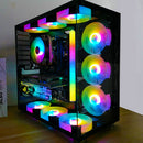 COOLMOON 30cm Light Strip Aluminum Magnet RGB LED Color Lamp (Small 4Pin) Newly