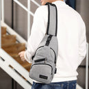Oxford Cloth Chest Bag Men Zipper Fanny Pack Outdoor Sports Chest Phone Pou