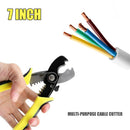 7 inch Wire Cable Stripper Crimper Alloy Steel Peeling Clamping Scissors To