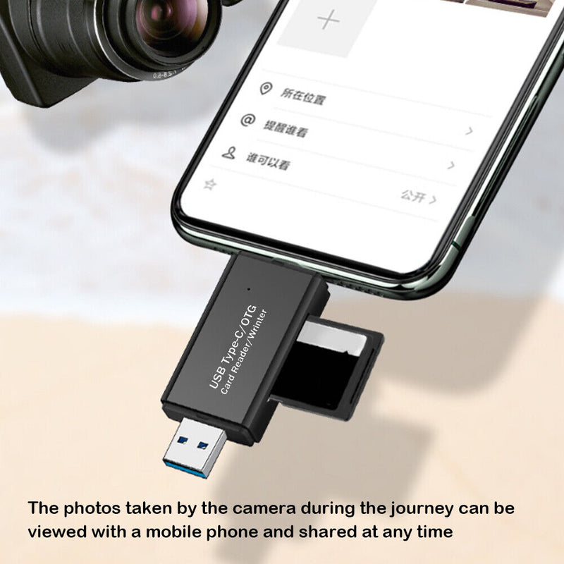 USB 2.0 OTG Micro TF SD Card Reader High-speed Smart Memory Card Adapter Newly