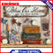 DIY Calligraphy Abstract Oil Paint by Numbers Hand Painted Acrylic Picture Decor