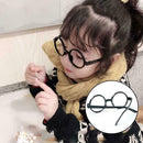 Nerd Black Glasses Kids Round Fancy Dress Costume Geek Wizard Funny Retro E6B4