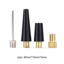 4pcs/set Ball Needle Nozzle Adapter Kit Bicycle Tire Inflated Pump Parts