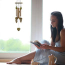 Love Heart 8 Tubes/Fish Copper 6 Bells Relax Windchime Living Yard Garden Decor