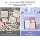 Cotton Swabs Qtips Storage Organizer 2 Grids Separate Holder Box (White) Newly