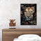 Oil Paint By Numbers Flowers Lion Frameless Picture Craft Kit for Living Ro