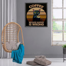 Full Cross Stitch 11CT Coffee Cat Stamped Embroidery DIY Needlework Handmade Kit