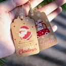 Kraft Paper Santa Claus Kraft Tag Christmas Labels Hang Tags Gift Wrapping