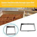 Stainless Steel Retractable Rectangle Square Mousse Ring Cake Baking Mold