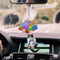 Cute Cat Car Hanging Ornament with Colorful Balloon Hanging Ornament Best P4C1