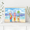 Oil Paint by Numbers Christmas Surfboard Canvas Artwork Living Room Picture Kit