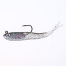 10 Pcs 70mm Soft Silicone Fishing Lures Minnow Lure Crank Bait Tackle Newly