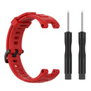 Silicone Watch Strap Band for Huami Amazfit T-Rex Pro/Amazfit T-Rex (Red) Newly