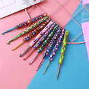 9pcs Soft Alumina Crochet Hooks Knitting Needle Set DIY Sewing Tools (B) Newly