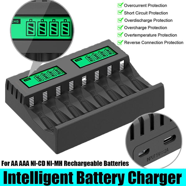 Dock Intelligent Battery Charger For AA AAA NI-CD NI-MH Rechargeable Batteries