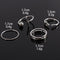 Wedding Engagement Hollow triangle Simplicity Jewelry Open Ring Joint Ring Ring