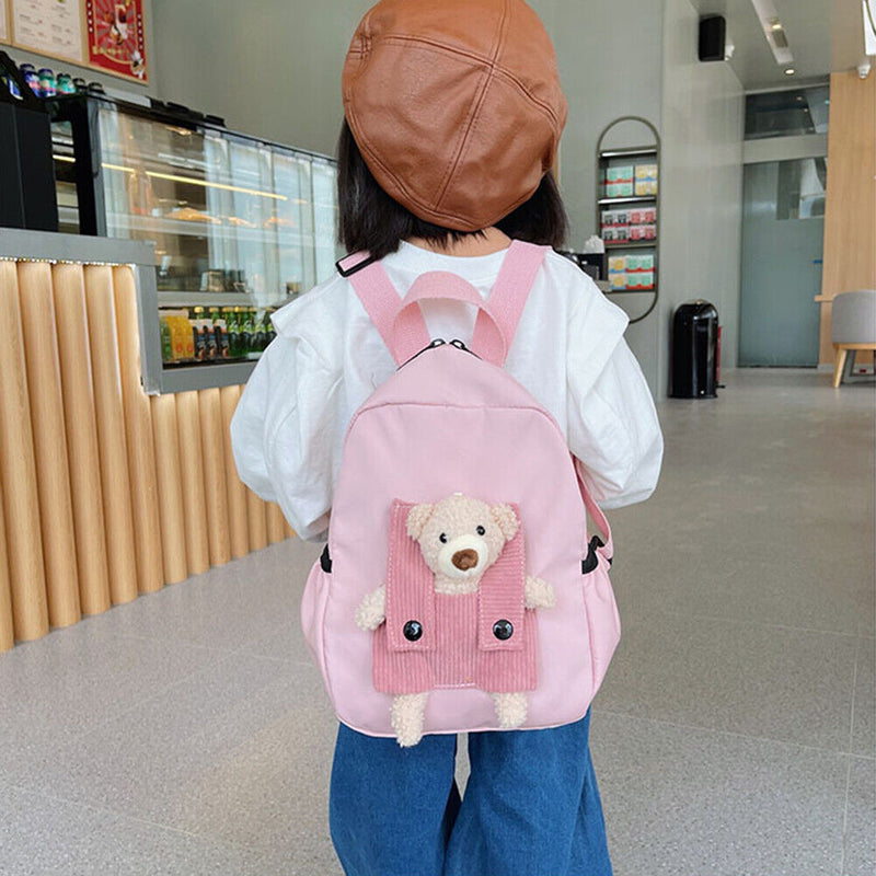 #A Children School Bags Cartoon Bear Toddler Kindergarten Backpack 3-8 Years O