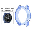 Soft TPU Case for TicWatch Pro 3 Pro 3 Lite Smartwatch Accessories (Blue)