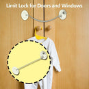 Aluminum Alloy Base Door Window Lock Limit Child Safety Doors Lock Restrictor