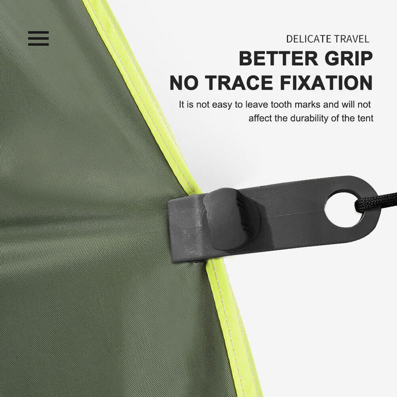 8pcs Tarpaulin Tent Canopy Clip Outdoor Wind Rope Clamps Awning Tighten Tools