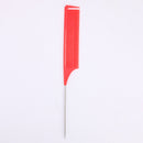 Pro Salon Fine-Tooth Metal Pin Tail Comb Plastic Hair Styling Dyeing Beauty Tool