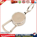 Burglar Anti-lost Metal Telescopic Keychain Retractable Elastic Nylon Rope Newly